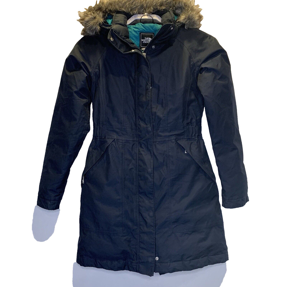 The North Face Women's Navy XS Arctic Parka Goosedown